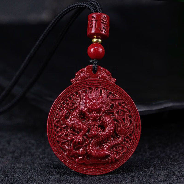 Dragon Brand Cinnabar Pendant