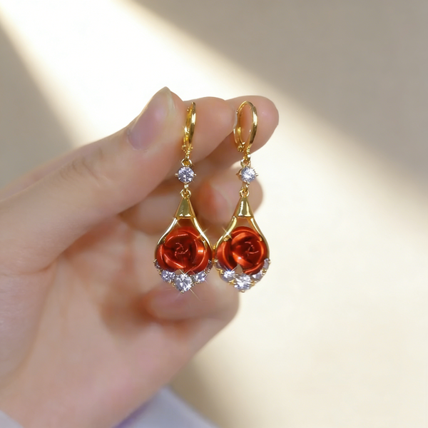 Rose Diamond Earrings