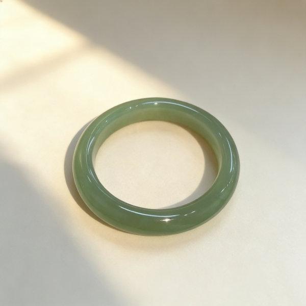 Lake-Green Jade Bangle