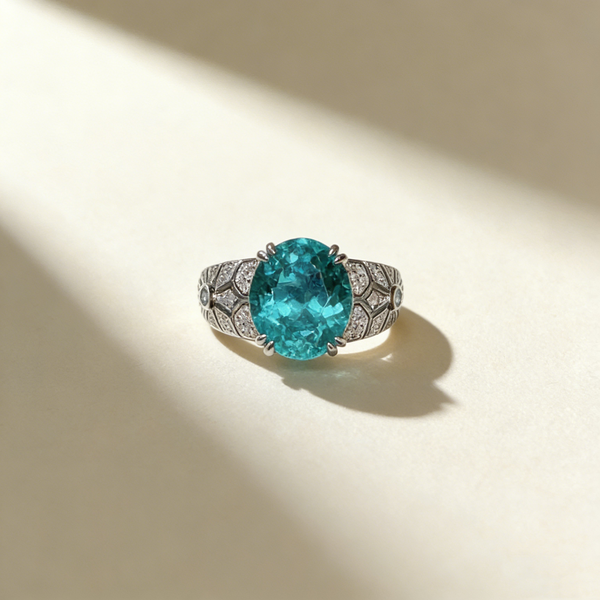 Oval-Cut Gemstone Ring