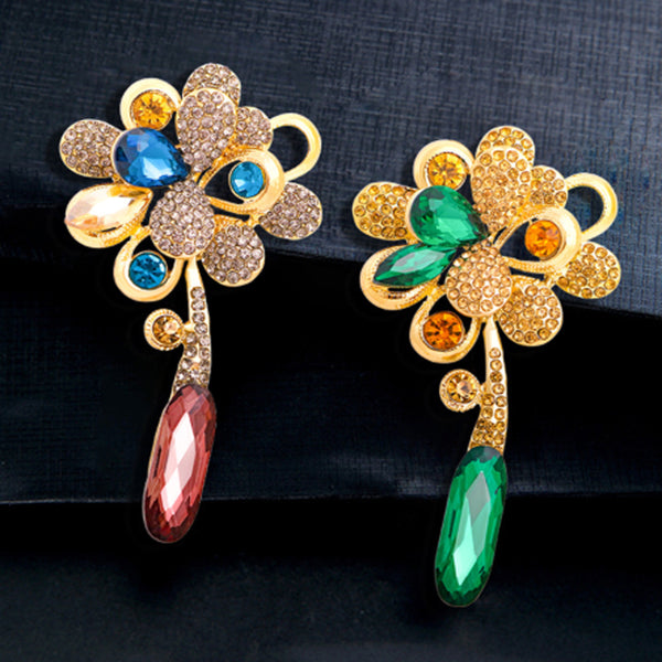 Retro flower fashion brooch