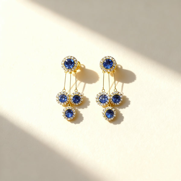 Flower clusters Tassel Earrings