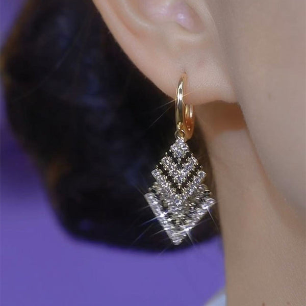 Double-layer Diamond Earrings