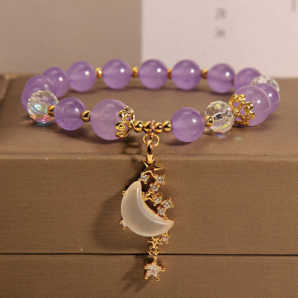 Star Moon Natural Crystal Bracelet