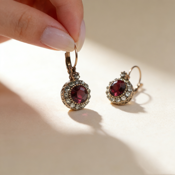 Vintage Amethyst Earrings