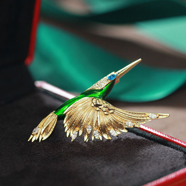 Kingfisher Brooch