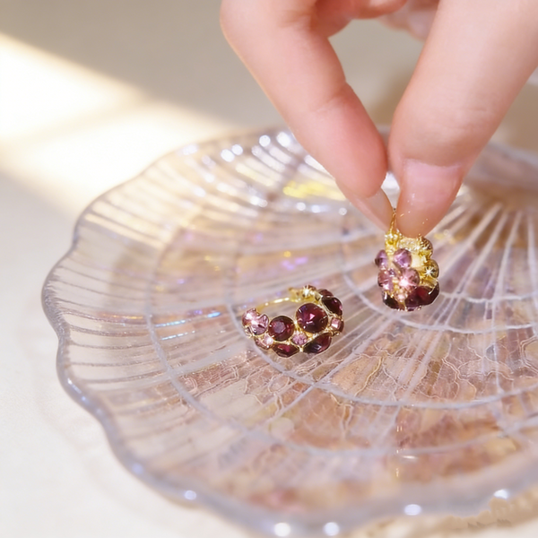 C-Shape Basket Earrings