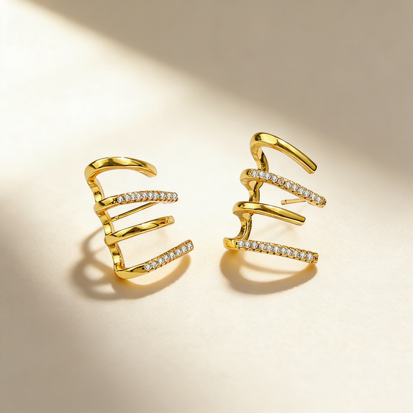 Four-Prong Micro-Pavé Ear Crawler