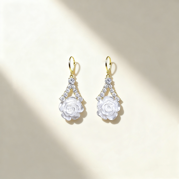 Camellia Diamond Earrings