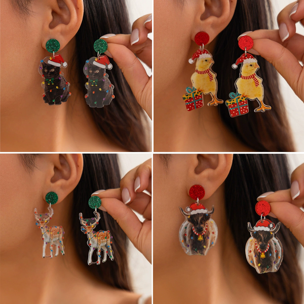 Creative acrylic earrings