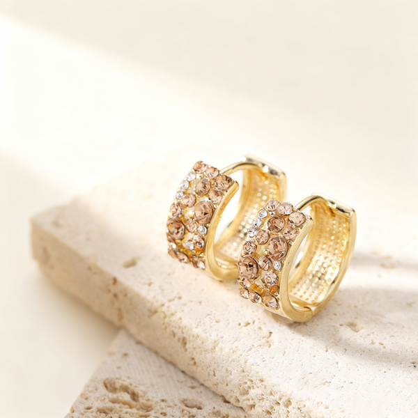 Brown Diamond Pavé Earrings