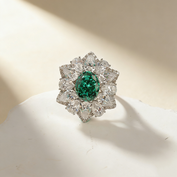 Ice Flower-Cut Diamond Ring