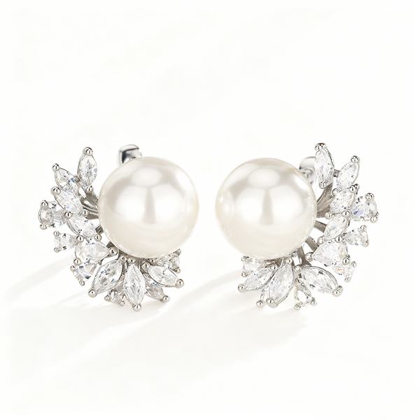 Elegant pearl earrings