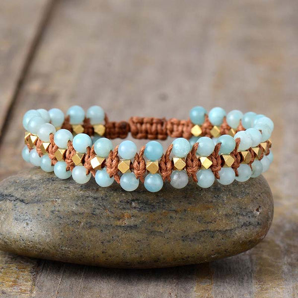 Amazonite Wrap Protection Bracelet