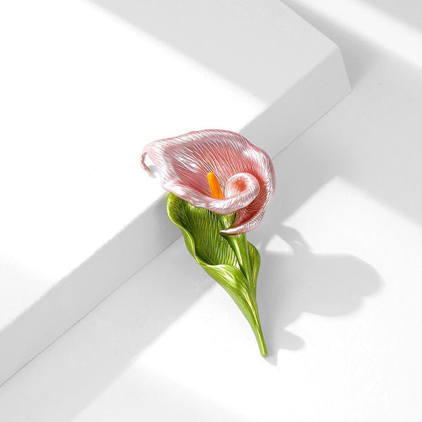 Simple Calla Lily Flower Brooch