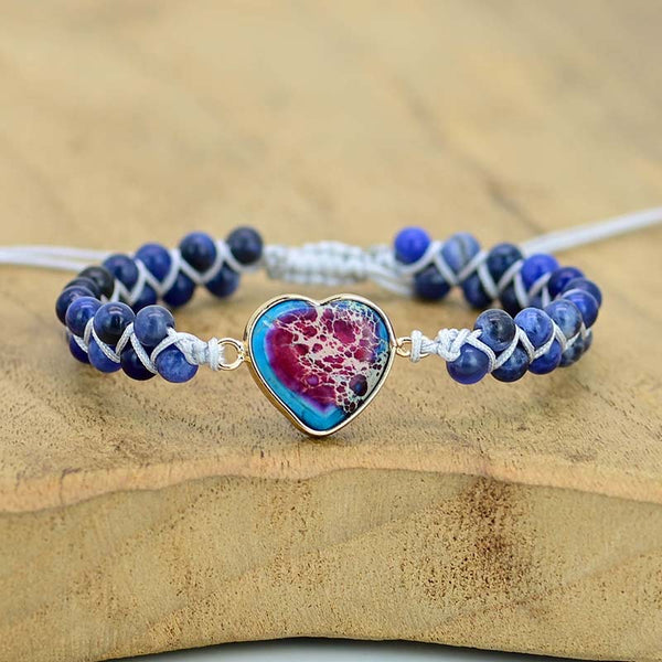 Blue Jasper Love Bracelet