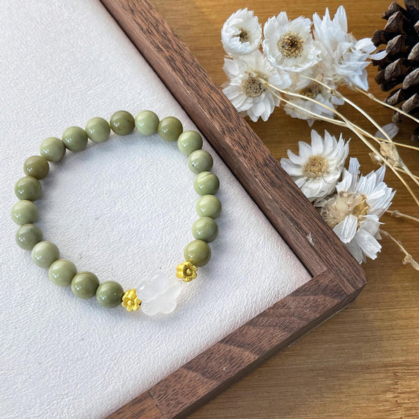 Peach Blossom Agate Bracelet