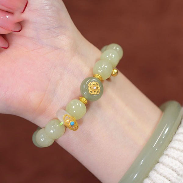 Faith • Blessed Emerald Jade stone Bracelet